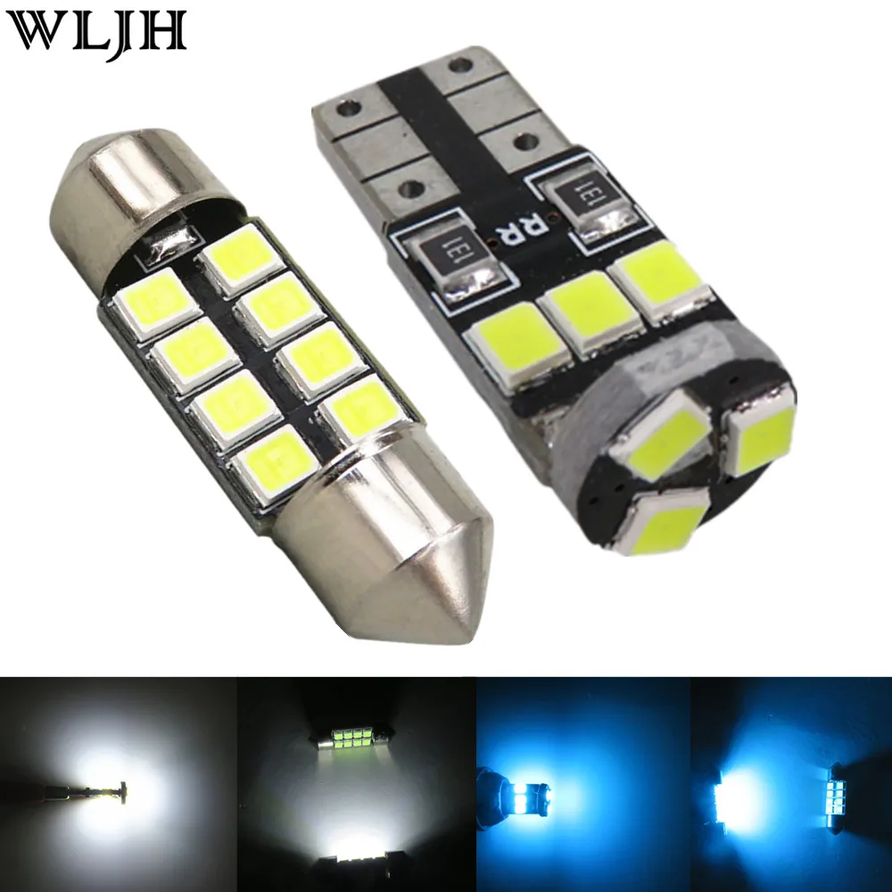 Us 7 63 15 Off Wljh 6x Festoon 31mm T10 W5w Bulb 2835smd Led Dome Map Trunk License Plate Interior Light Package For 2004 2012 Subaru Wrx Sti In