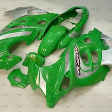 GSX 750 1998-2006 Катана мотоциклов обтекателя GSX600F 2003 обтекатели GSX750 1999 зеленый серебристый зализа Abs