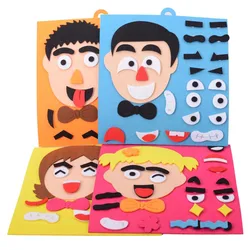 Puzzle de bricolage pour enfants, jouet d'apprentissage pour les émotions, les changements, les expressions faciales, 2022 
