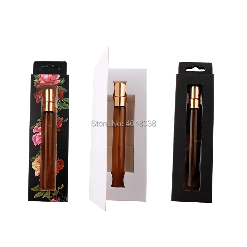 Dark Brown Spray Pump Bottle Glass Empty Cosmetic Atomizer Toner Astringent Refillable Vials 10 ML Makeup Sample Perfume Bottle (5)