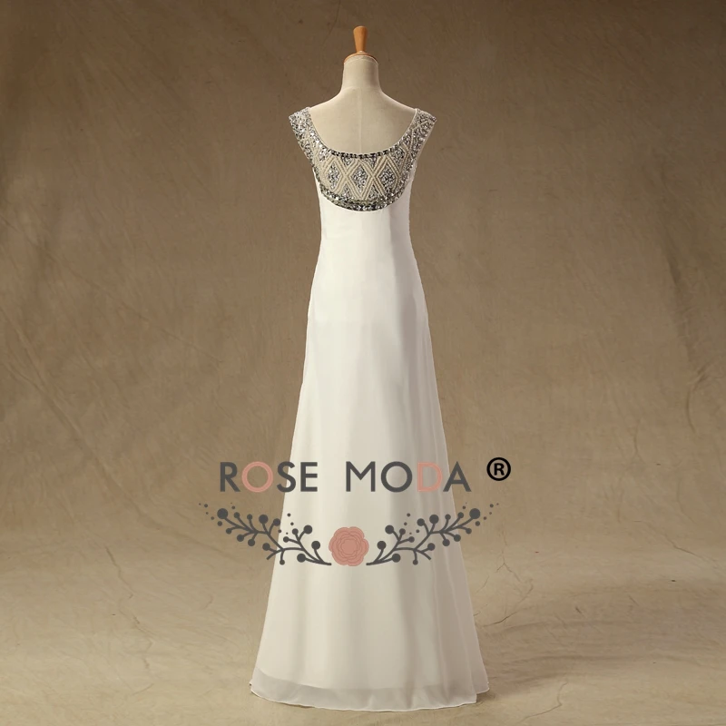Até O Chão Vestidos Homecoming Magro Branco