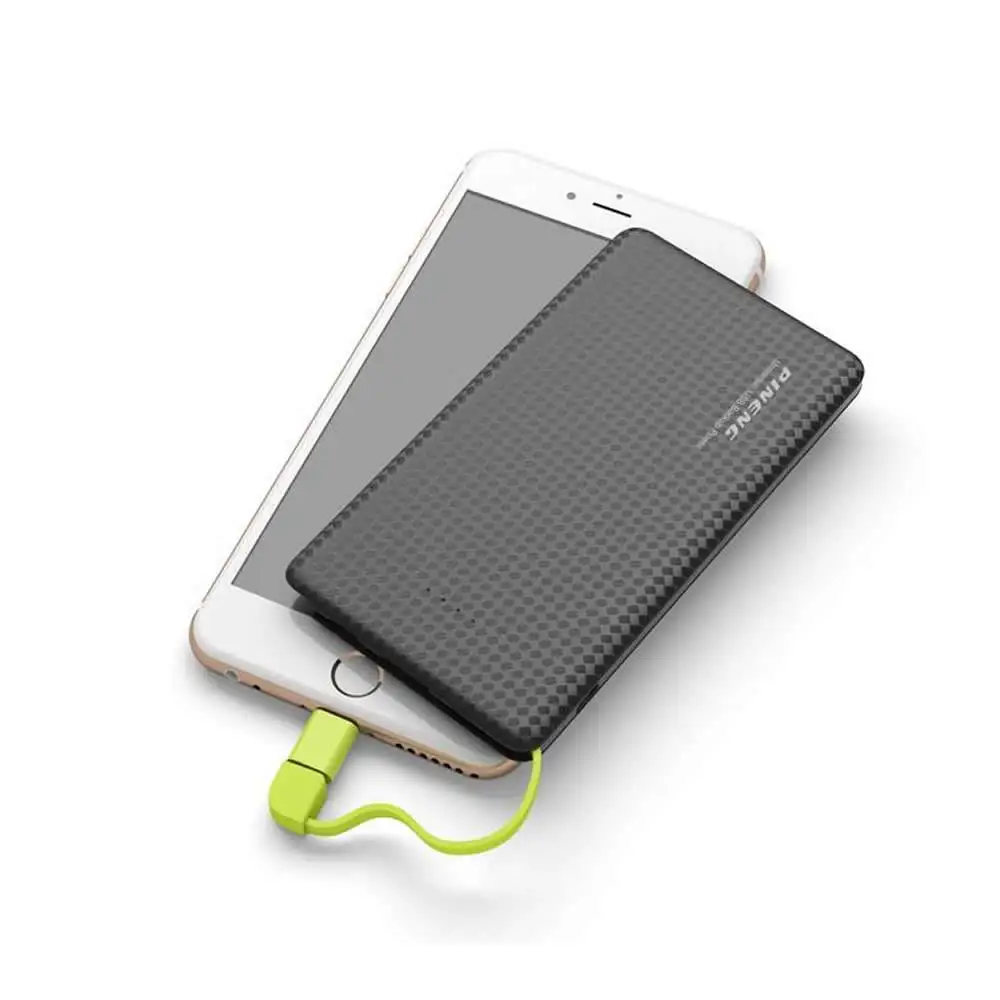 Оригинальный внешний аккумулятор Pineng 5000 мАч PN 952 5 в 2 1 А USB выход для iPhone6s