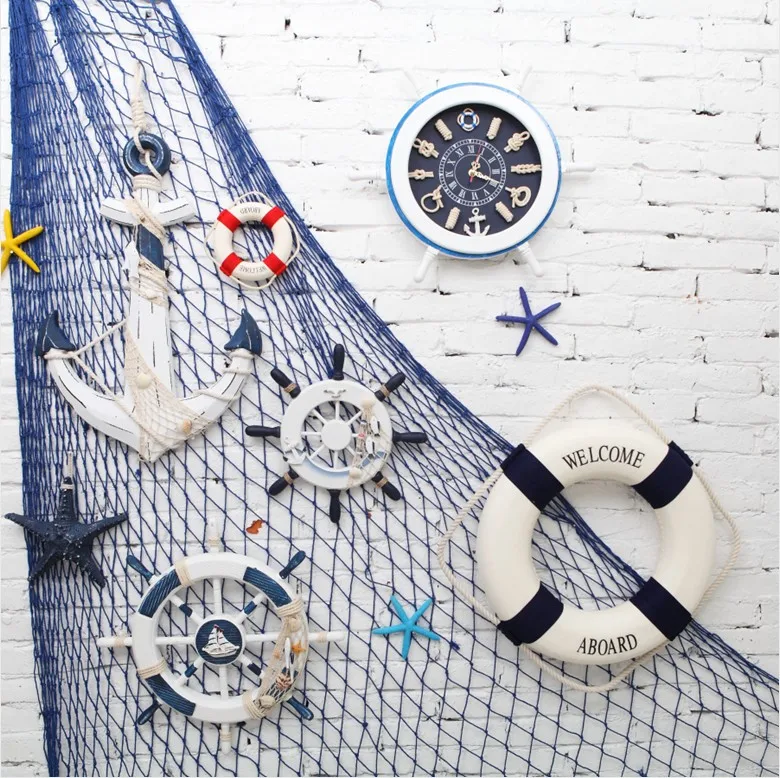 Free Shipping! 1.5*2M Mediterranean Sea Style Thick Thread Wall Net