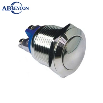 

TY 1606 16mm Domed head momentary screw terminal brass nickled bathroom waterproof switch IB16A-Q10J