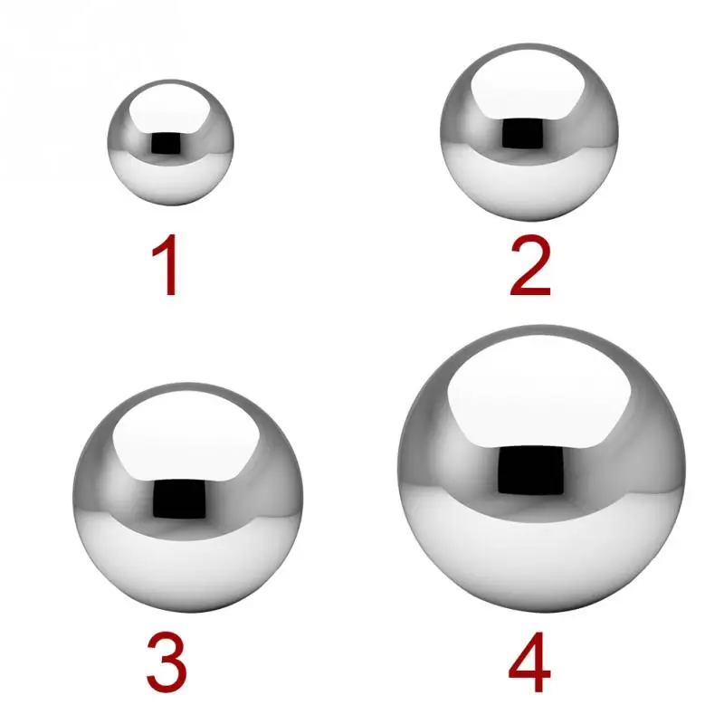 Блестящий блестящий шар из нержавеющей стали, зеркальный полый шар, товары для украшения дома и сада, гостиничный орнамент, 19 мм~ 120 мм