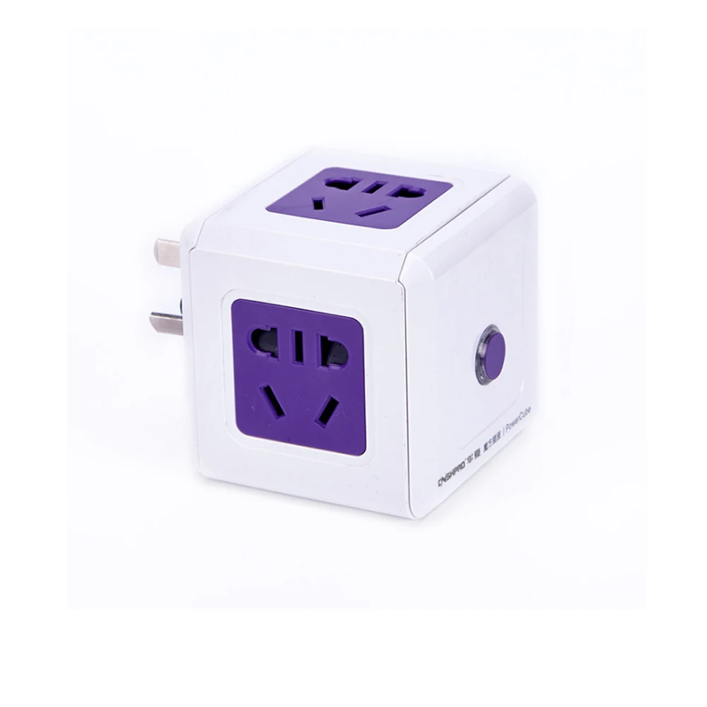 

Creative Smart Cube with socket inserted row wiring board wireless converter plug strip strip