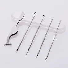 Очистка угрей и угрей, 4 иглы для удаления угрей, очистка кожи, очистка пятен для здоровья, уход за лицом