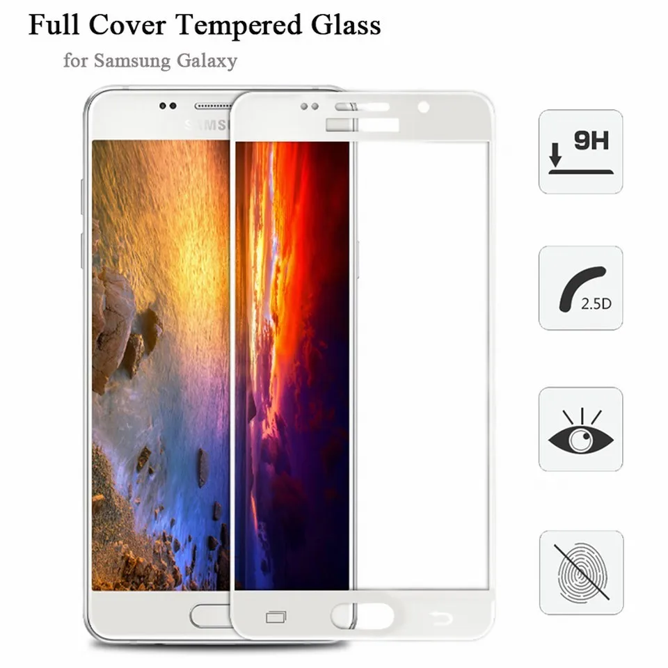 9H полное покрытие закаленное стекло пленка для samsung A8 Plus A750 A6 Plus A320 Galaxy J4 J6 Plus J8 Защитная пленка для экрана HD