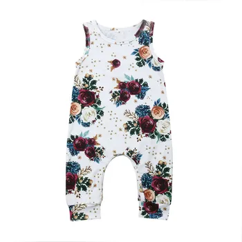 

2019 Newborn Toddler Infant Baby Girl Floral Romper Sleeveless Jumpsuit Summer Outfit Clothes Playsuit 0-24M