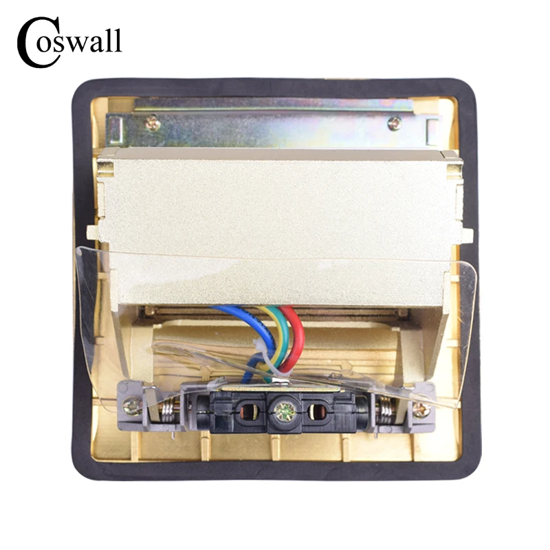 Утолщенная панель Coswall из чистой меди 16 А французская стандартная Выдвижная