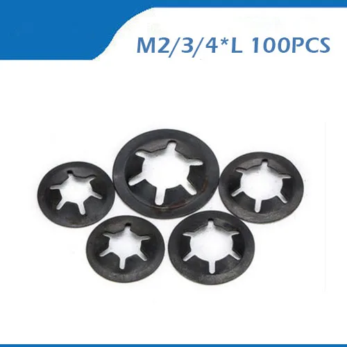 Free shpping M2 2 5 3 4mm 100pcs lot High Quality steel Plum Washer Connector Gasket