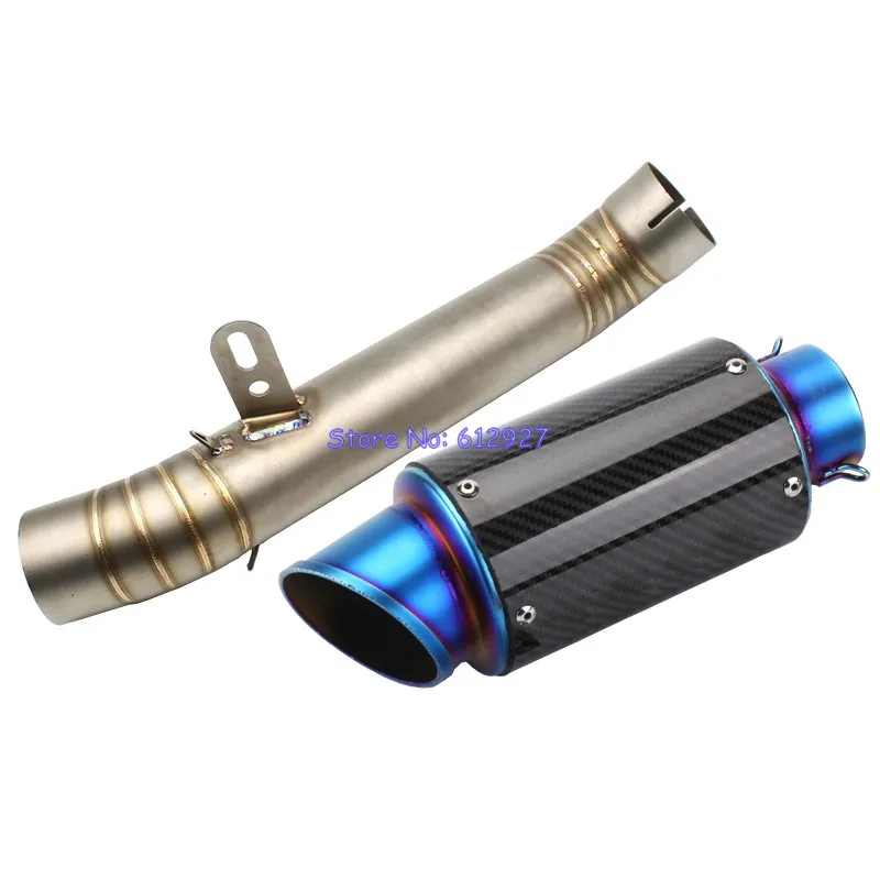 

Motorcycle Exhaust for Aprilia RSV4 Connect Link Pipe with Carbon Fiber Exhaust Muffler Pipe Escape Leak (2012-2015)