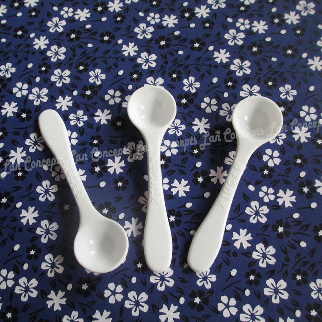 100pcs/lot 1 gram Small Plastic Scoop 1g Measuring Spoon - 8x2.1x1.1cm  white Free shipping - AliExpress