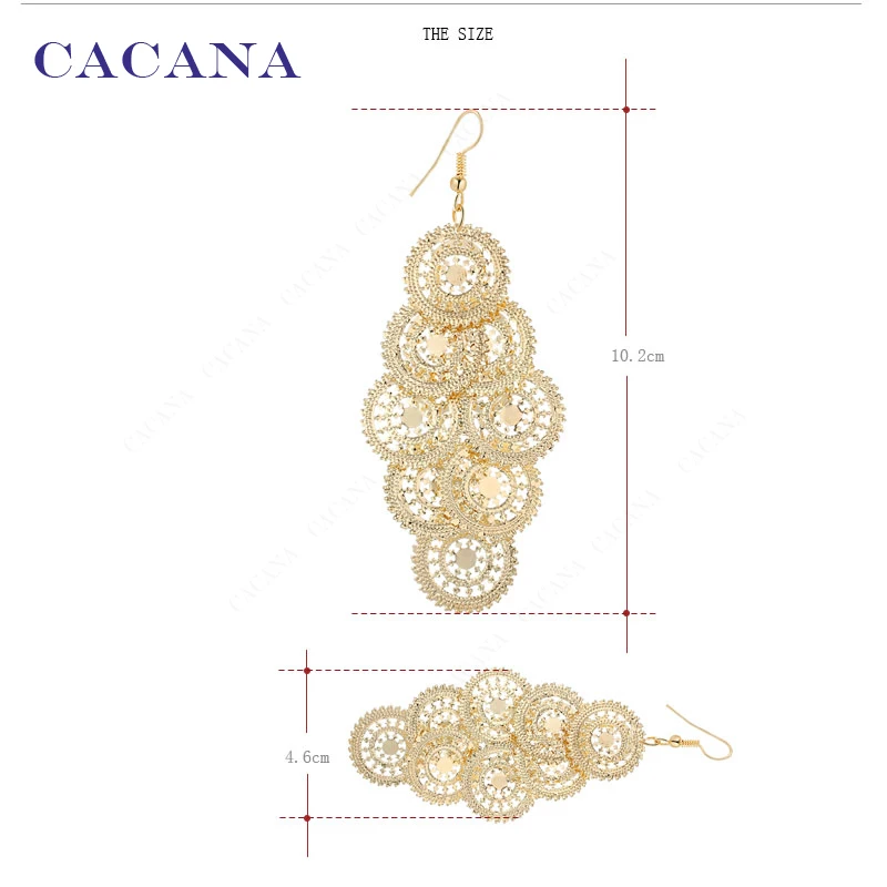 CACANA Dangle Long Earrings For Women Hot Wheels Fashion Bijouterie Hot Sale No.A784 A785