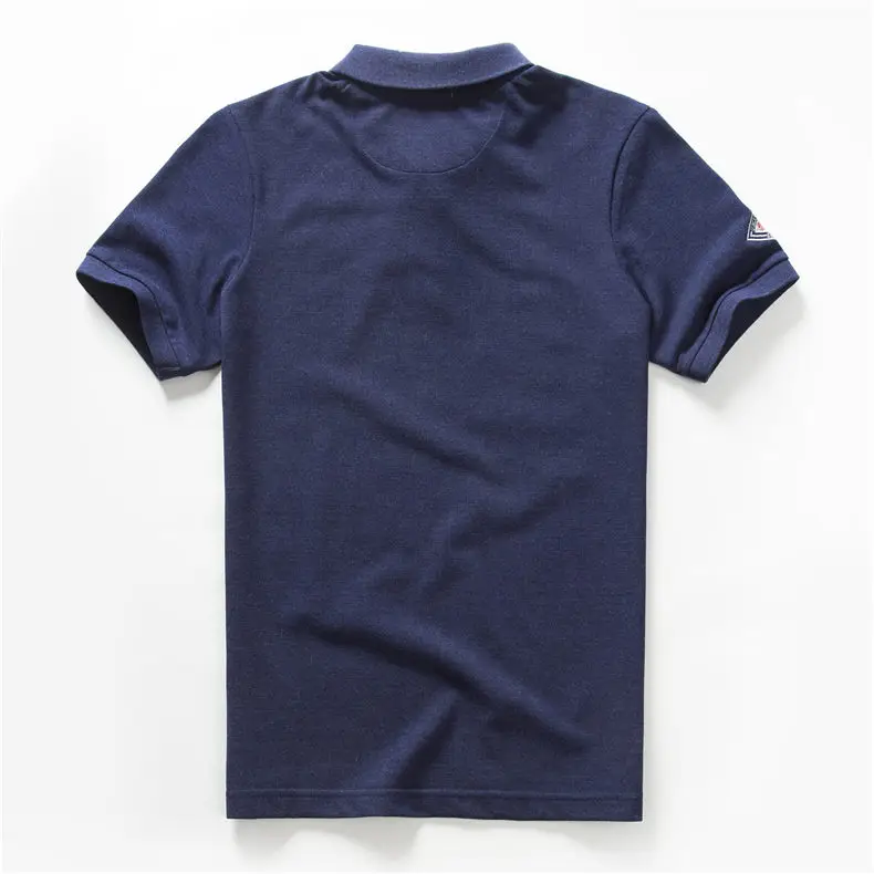 2019 Short Sleeve Polo Shirt Men Summer Antique Pattern Solid Cotton Men Polo Shirts Male Quick Dry Quality Brand Tshirt Tops 02