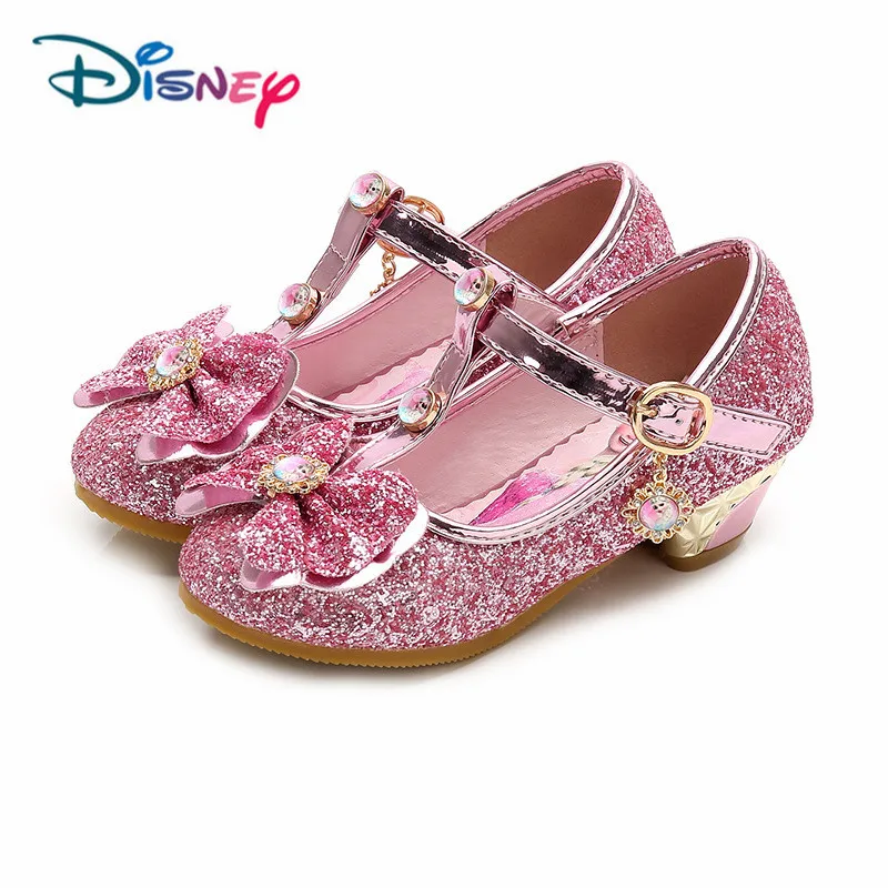 Дисней девушки сандалии Новая мода лето детская принцесса обувь Детские Стразы Замороженные сандалии с дизайном «Эльза»