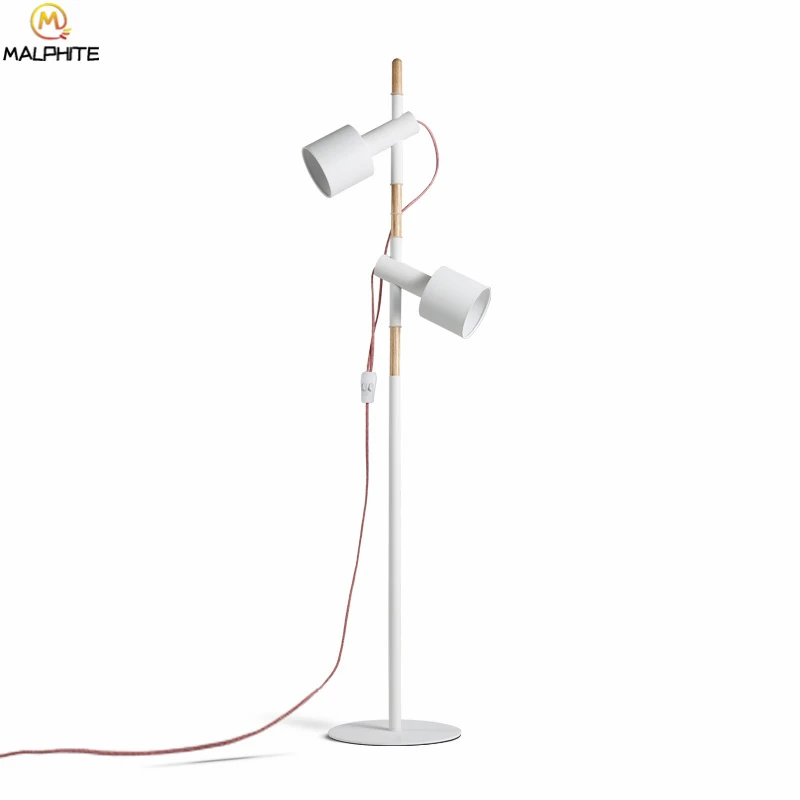 

Nordic Floor Lamp Modern Rotating Lamp Head Luminaire Bedroom Living Room Floor Light Industrial Decor Touch Switch Stand Lamp