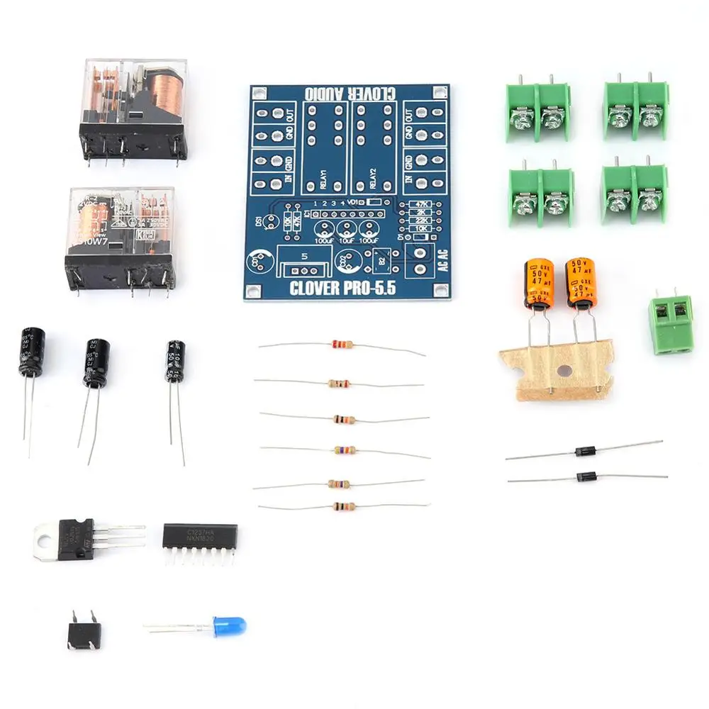 AC 12 24V Dual Relay Voltage Regulator Speaker Protection Board Module