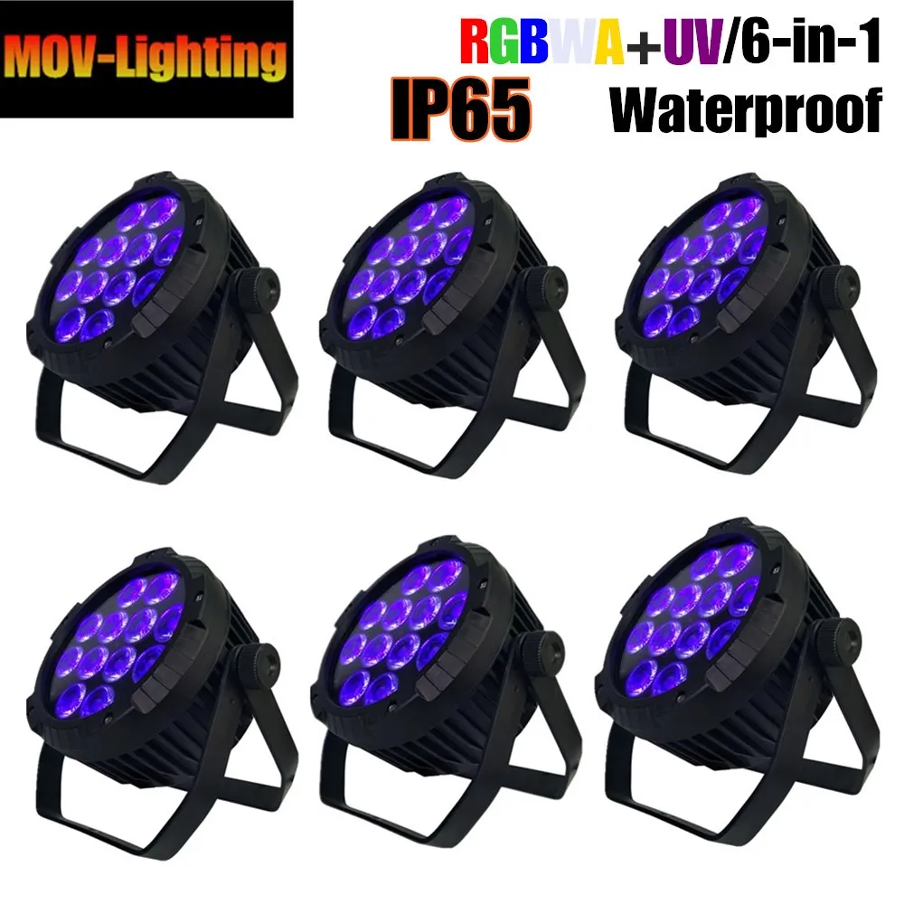 12x18 Вт водонепроницаемый светодио дный mflat par ip65 открытый светодио дный par театр uplighting светодио дный par может - Цвет: 6pcs light price