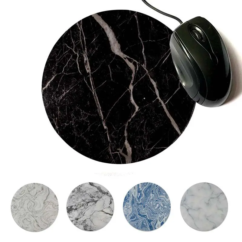 MaiYaCa 맞춤형 멋진 패션 대리석 독특한 데스크탑 패드 게임 Mousepad 200x200mm 220x220mm 라운드 마우스 패드