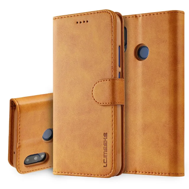 Best Offers Business Wallet Retro Flip Case for Xiaomi Redmi Note 5 Case Global Version 5.99" Redmi Note 5 Pro Card Slot Photo Frame Pouch