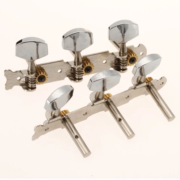 Durable Zinc Alloy Classical Guitars Tuning Pegs Machine Heads with Chrome Tip Luthier Supply Stringed Instruments Accessories