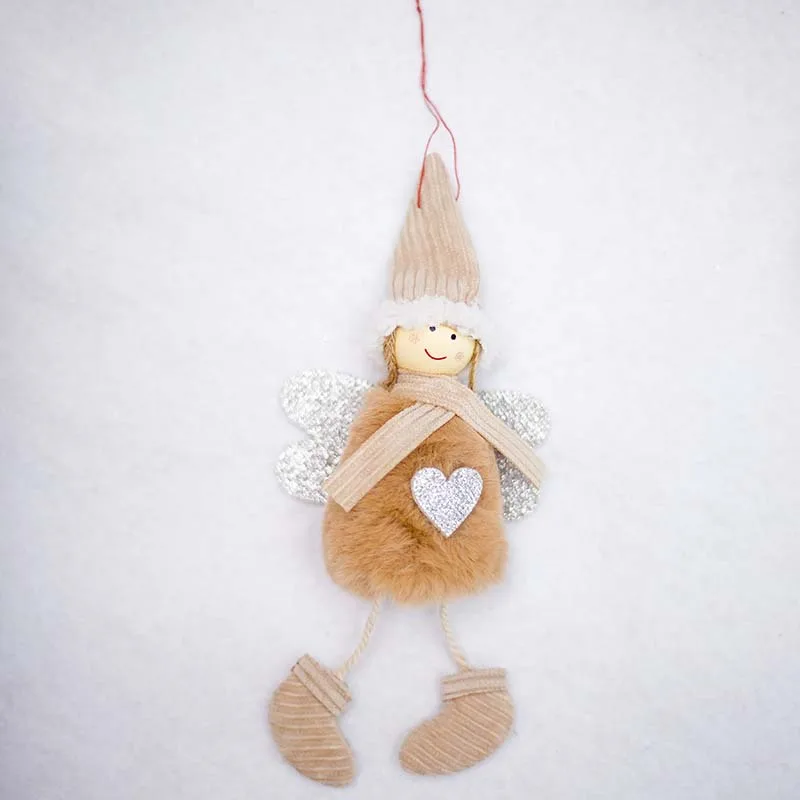 Креативный кавайный Рождественский ангел, девушка, лыжная подвеска, рождественская елка, украшение для дома, рождественские милые куклы, вечерние украшения, детский подарок - Цвет: 23