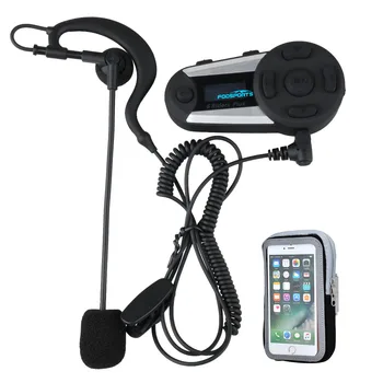 

Fodsport V6 Plus Intercom Wireless Bluetooth Headset BT Interphone for Football Referee Judge Bicycle Conference Arbitrator FM