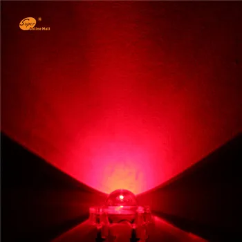 

100PCS LED LED 5MM Piranha Super Flux Leds 4 pin Dome Wide Angle Super Bright Light Lamp For Car Light