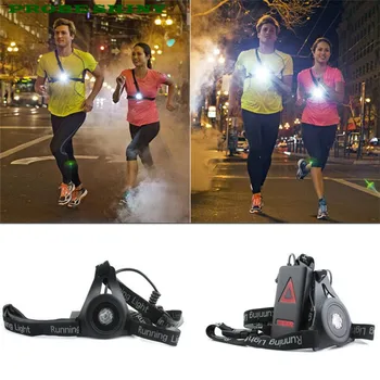 

LED Flashlight USB Cable Rechargable Night Light Chest Back Warning Lamp zaklamp lantern battery Cycling Free Shipping #NN20