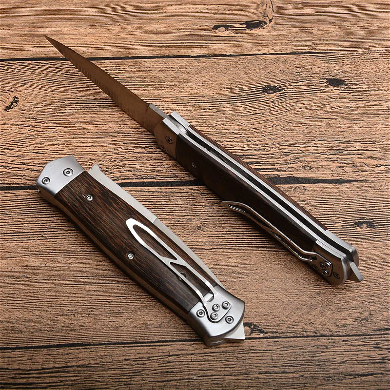 Североамериканский 23 см 60HRC груша Деревянный Зеркальный светильник складной нож(8CR13 сталь) Многофункциональный складной нож для выживания тактический нож