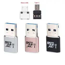 Новых карт Micro Тип usb C USB 3,0 Micro SD Card Reader для портативных ПК для Macbook S9 Note8 Лидер продаж