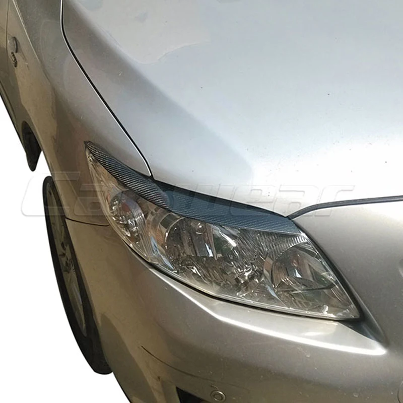 for 2006 2013 Toyota Corolla Carbon Fiber Headlight Eyebrows Eyelids