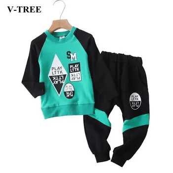 

2019 Spring Boys Clothing Sets Autumn Style Kids Tracksuits Sweatshirt+pants Clothes Sets For Boy Children Sport Suit 2-8T