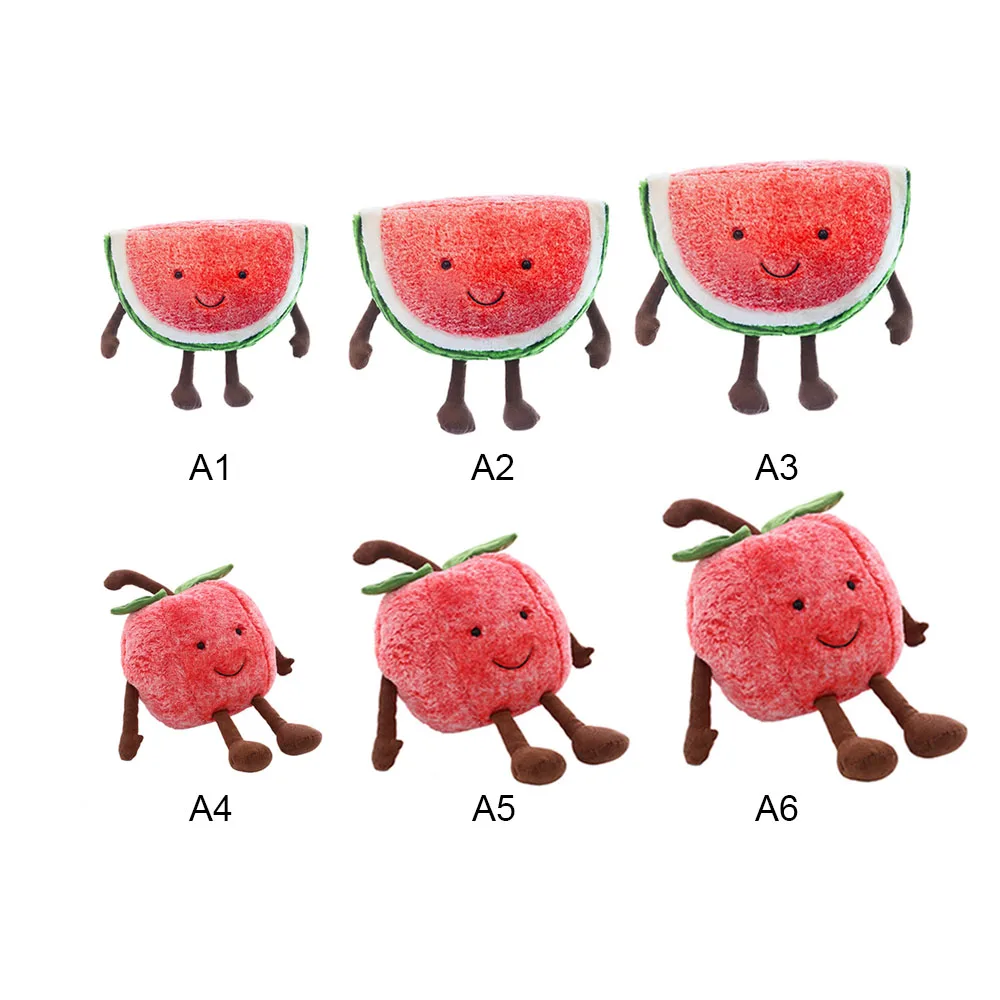 Fruits Simulated cherry face doll plush stuffed watermelon Soft Toy for children baby Plush Stuffed Soft 1 Fruits Simulated cherry face doll plush stuffed watermelon Soft Toy for children baby Plush Stuffed Soft 5