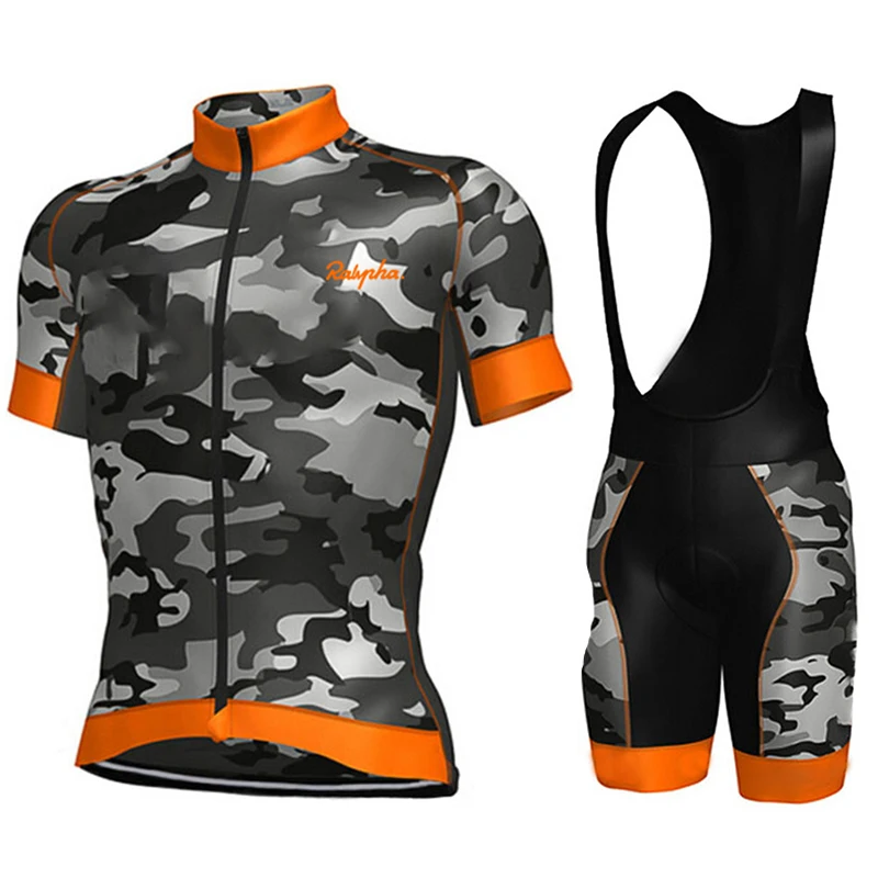 2019 Ropa de Ciclismo conjunto Bike Bib pantalones cortos transpirable camuflaje verde verano secado rápido MTB Ciclismo Ropa