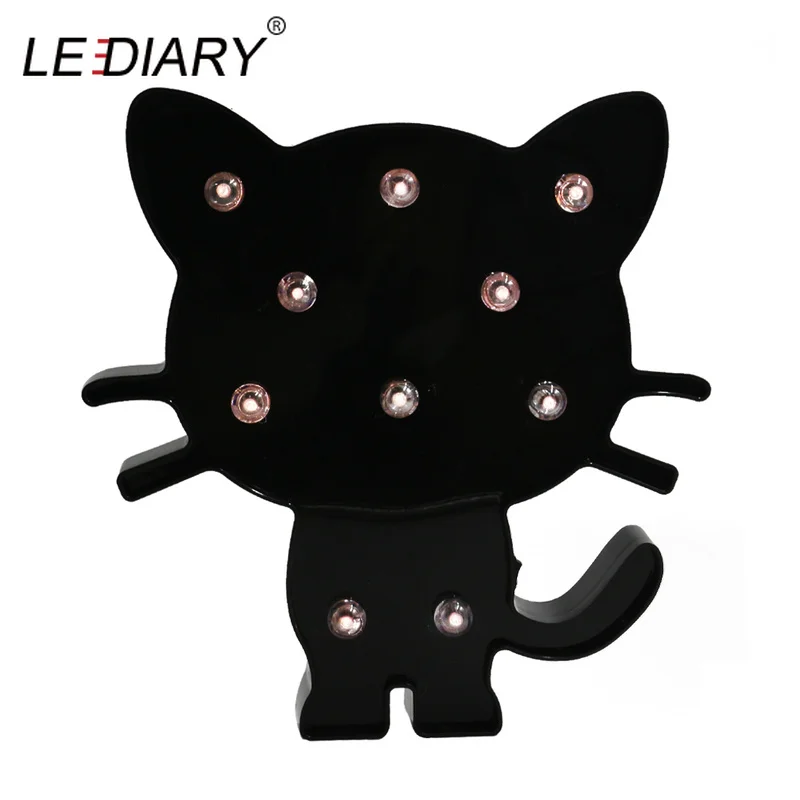 

ZMISHIBO 3D LED Black Cat Night Lights Novelty Table Lamp With box Home Bedroom Decor For Kids Baby Bedside Toy Atmosphere Lamp