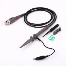 1 conjunto p6060 osciloscópio 100mhz osciloscópio sonda DC-60Hz escopo clipe sonda multímetro sonda