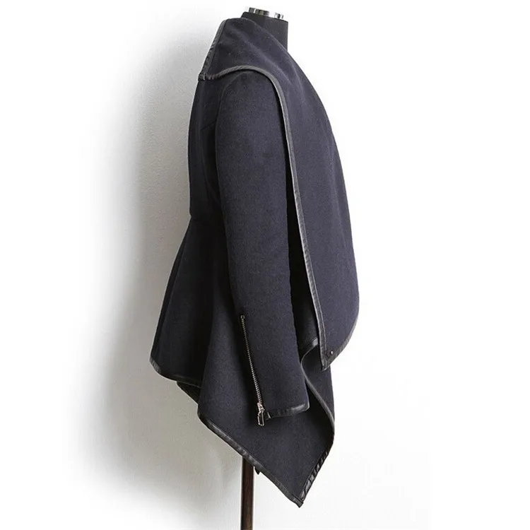 Женский Тренч, длинное кашемировое пальто, Тренч, шерстяное пальто, женское теплое шерстяное пальто с длинным рукавом
