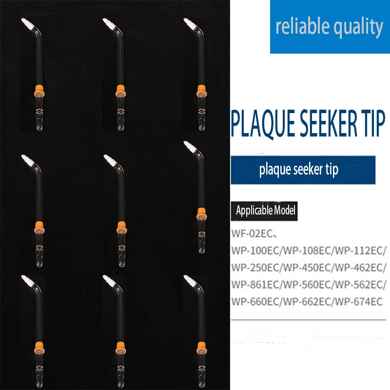 

9Pcs Replacement Oral Irrigator Accessories Orthodontic Nozzle For/Ocarest/WP-100/V600/V300/Nicefeel/Flycat FC168/FC188/FC158