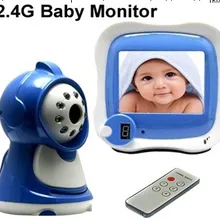 Беспроводной детский приемник монитора со встроенным микрофоном, ИК-камерой, пультом дистанционного управления