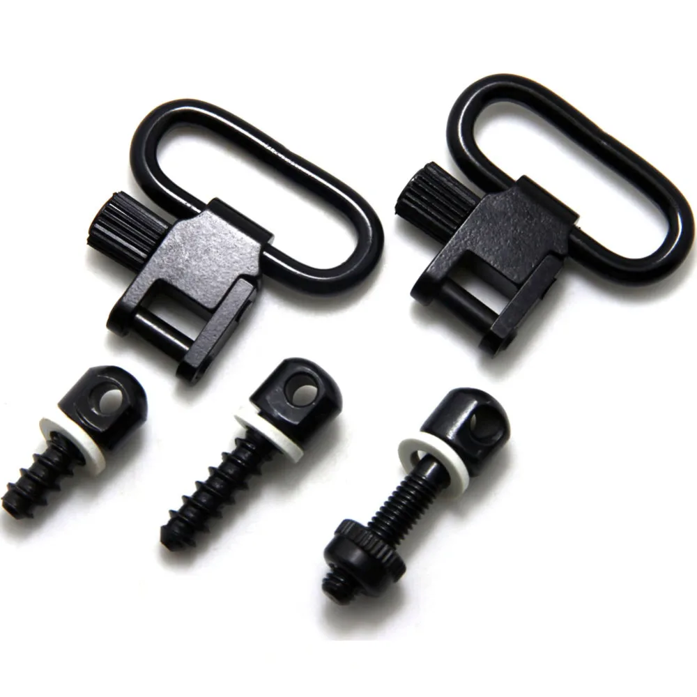 

Rifle Shotgun Sling Swivel & Post Stud Screw Set Quick Detach Buckle Hunting Kit