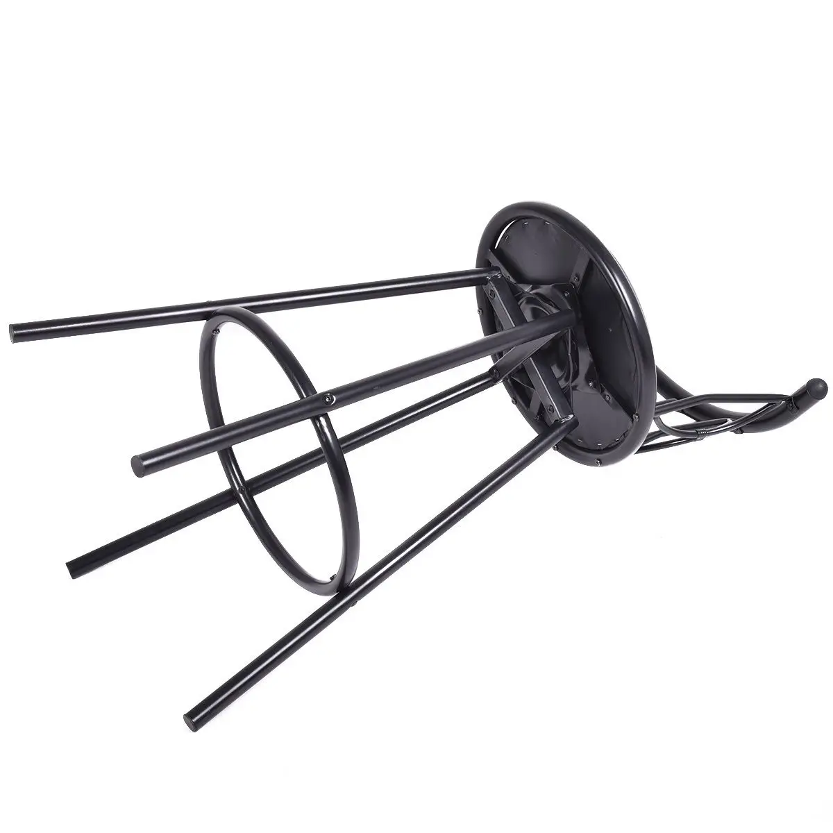 Giantex Set of 2 Black Barstools Modern Swivel Rotatable Chairs Steel Tall Counter Bar Chair Home Bar Furniture HW51779 Giantex Set of 2 Black Barstools Modern Swivel Rotatable Chairs Steel Tall Counter Bar Chair Home Bar Furniture HW51779