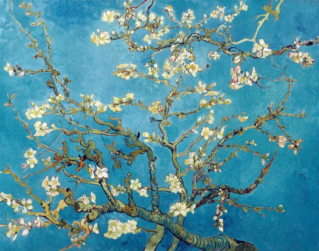 Vincent van Gogh Master Piece Impression Painting Apricot blossom ... Vincent van Gogh Master Piece Impression Painting Apricot blossom ...