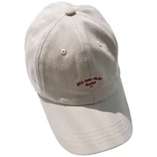 Хлопковая Повседневная бейсбольная Кепка с вышивкой, модные кепки с буквенным принтом, летние однотонные дорожные козырьки для улицы, кепки s Casquette# LR1