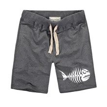 Пляжные мужские шорты, модные повседневные хлопковые шорты высокого качества с рисунком рыбьей кости, дизайнерские шорты для мужчин размера плюс S-3XL