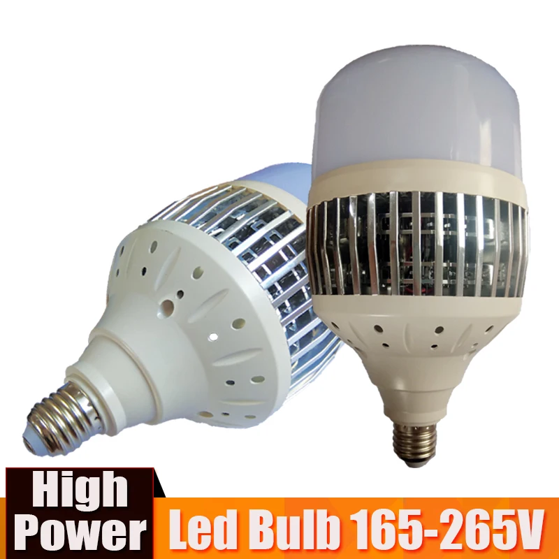 

High Power 150W 100W 80W 50W LED Bulb Light E27 E40 220V LED Lamp High Bright Lampada Led Bombillas for Warehouse Factory Square