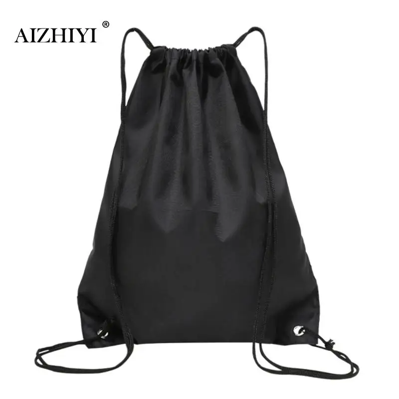 

Unisex Drawstring Nylon Backpack Women Men Ultralight Soft Surface Waterproof Cycle Bag Soft 430 X 340mm