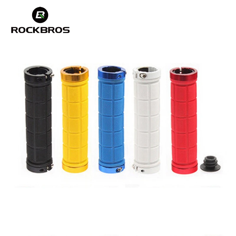 

RockBros Bicycle Grips Bike Handlebar Grips Rubber Mountain Bike Grips Inclu. Aluminium Loops Accessories Bisiklet Aksesuar
