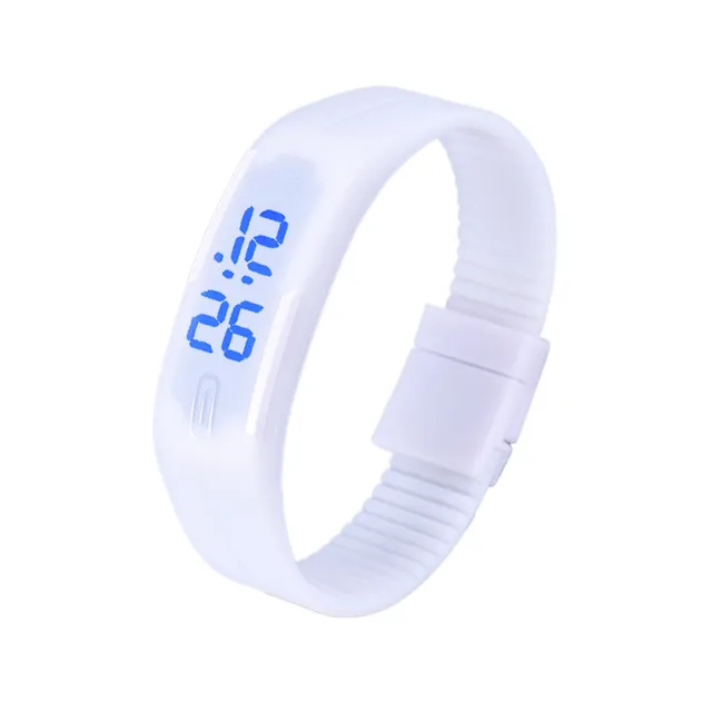 Mens Womens Rubber Blue LED Watch Date Sports Bracelet Digital Wrist Watch Brand Mens Womens Rubber Blue LED Watch Date Sports Bracelet Digital Wrist Watch Brand